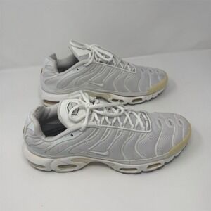 Nike Air Max‎ Plus Men's White Sneakers Size 11.5 Casual Athletic